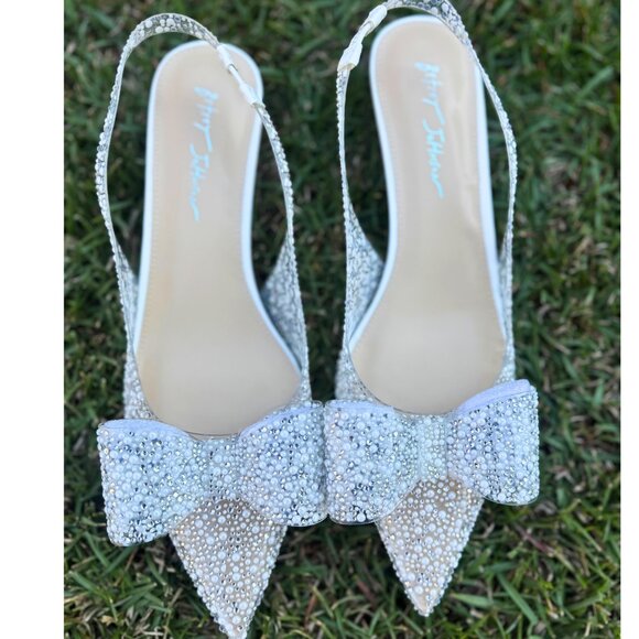 Betsey Johnson SB-Patti Pearl Heels Size 11 - Picture 1 of 10